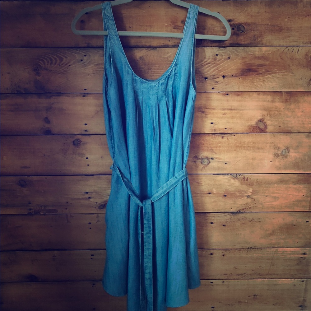 Gap chambray beach tank dress